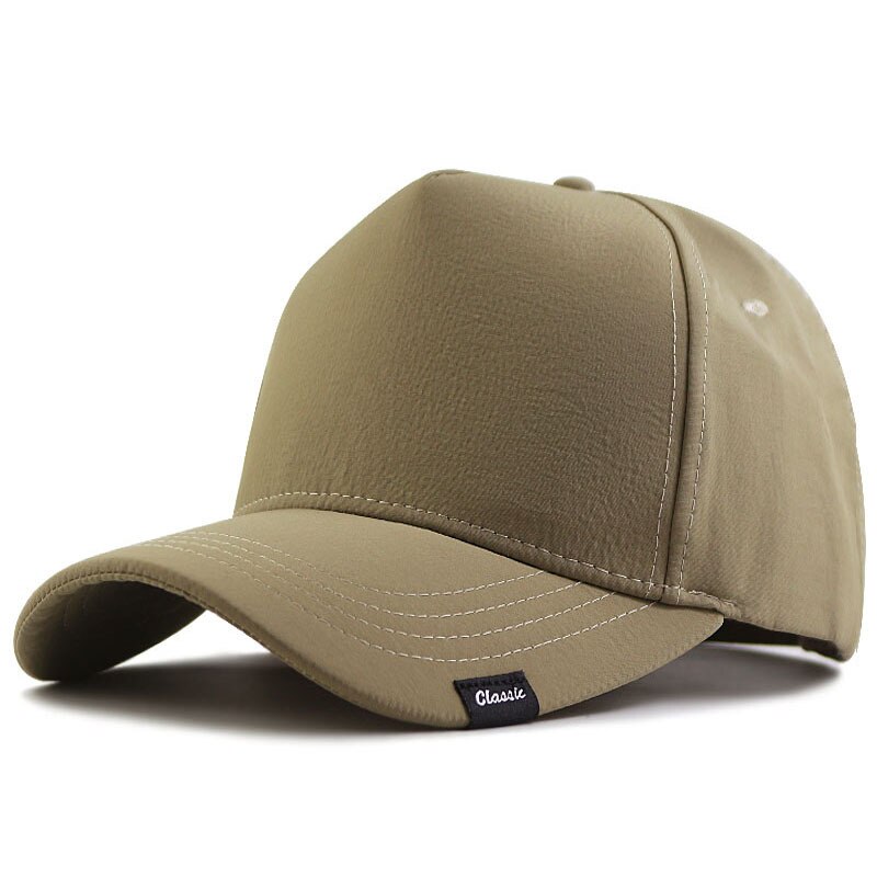 Mannen Baseball Cap Big Head Oversize Hoed Sneldrogende Cap Volwassen Grote Size Zon Cap Outdoor Wandelen Vissen hoed 56-60Cm 61-68Cm: polyester khaki / 61-68cm