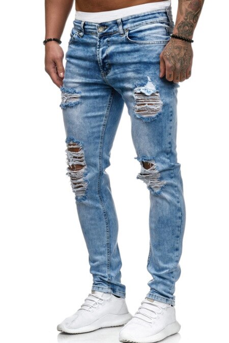 Wimilous Men's Ripped Jeans Trousers for Men: S