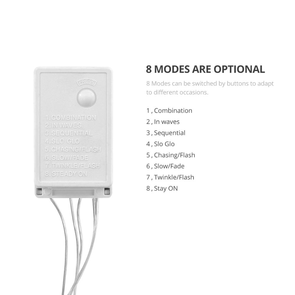 Waterproof LED String Lights 1X3M 2X3M 3X3M 2X2M Outdoor Garden Lamp fairy leds Indoor Bedroom led lights for Home decor curtain