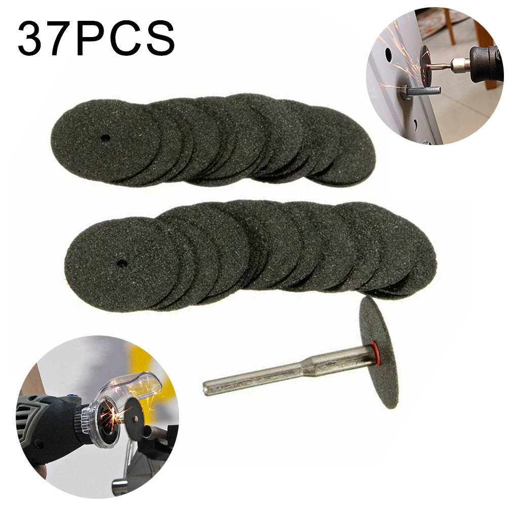 36 pièces 24mm disque de coupe en métal pour meuleuse Dremel outil de coupe lame de scie circulaire roue coupe disque de ponçage meule