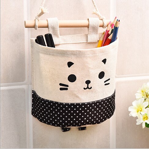 Cartoon Muur Deur Kast Opknoping Storage Bag Organizer Muur Opknoping Deur Tijdschrift Opslag Pocket Closet Organizer Opslag Plank: Dot