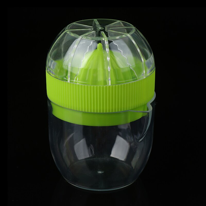 Mini bærbar saftpresser til citron 100%  frugtjuice gul håndholdt citruspresser plastpresser sundt liv køkkenværktøj