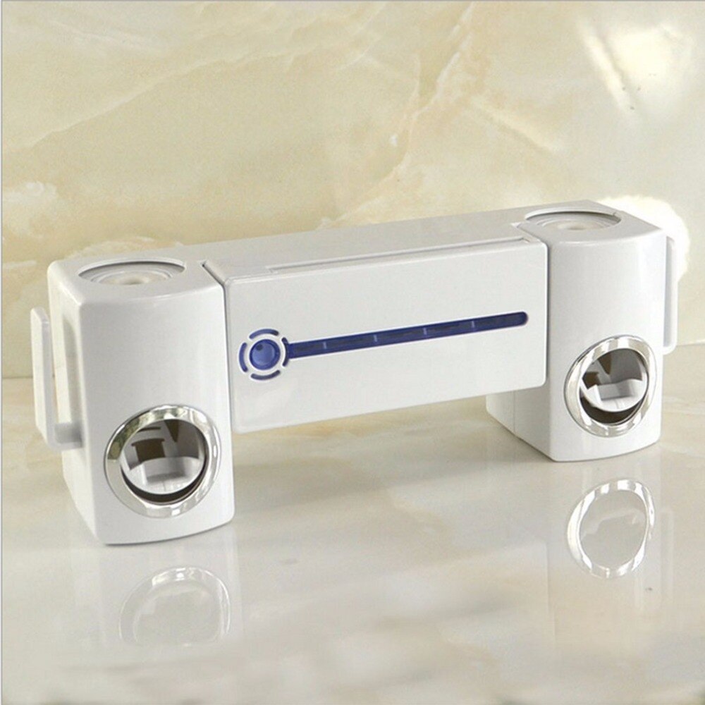 Pro Practical Antibacteria UV Light Ultraviolet Toothbrush Dispenser Sterilizer Bathroom Toothbrush Holder Cleaner With 2 Cups