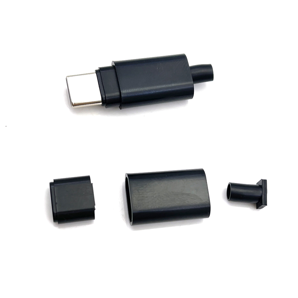 USB C Connectors Plastic housing TYPE-C Male Plug Plastic shell Type-C Charging Plugs Plastic casing USB-C Date cable Plug shell