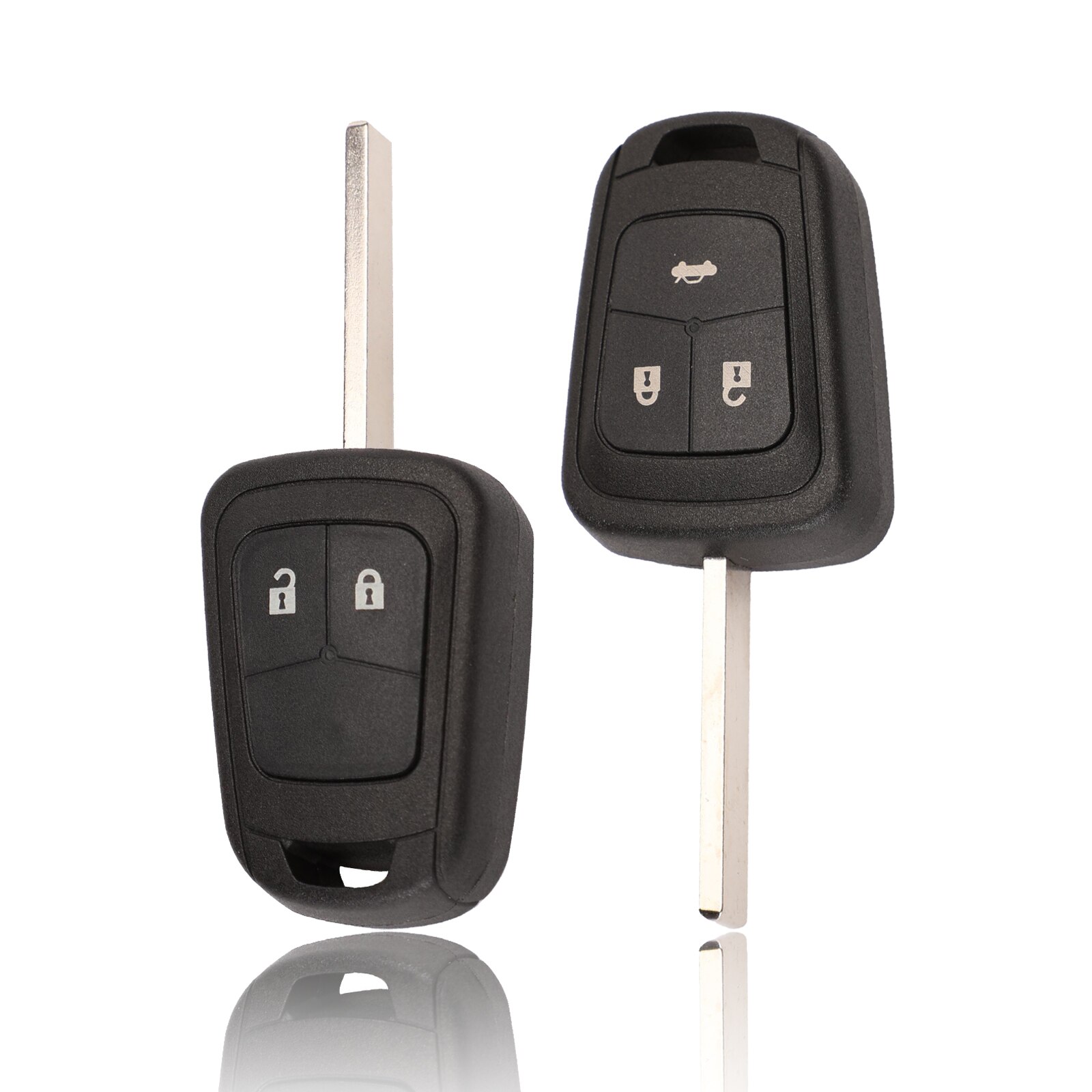 Bilchave 2/3 Buttons Remote Car Key Shell Fob For Chevrolet Camaro Sonic Cruze Malibu Volt Spark Equinox With Uncut Blade