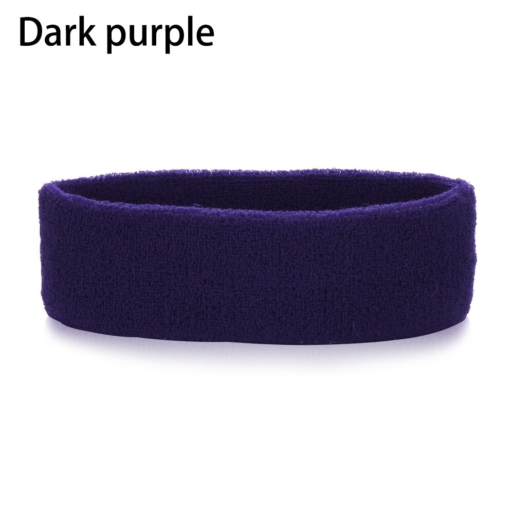 1PC Multicolor Cotton Unisex Sweatband Elastic Athletic Hair Bands Terry Cloth Moisture Wicking Working Outside Sports Accessory