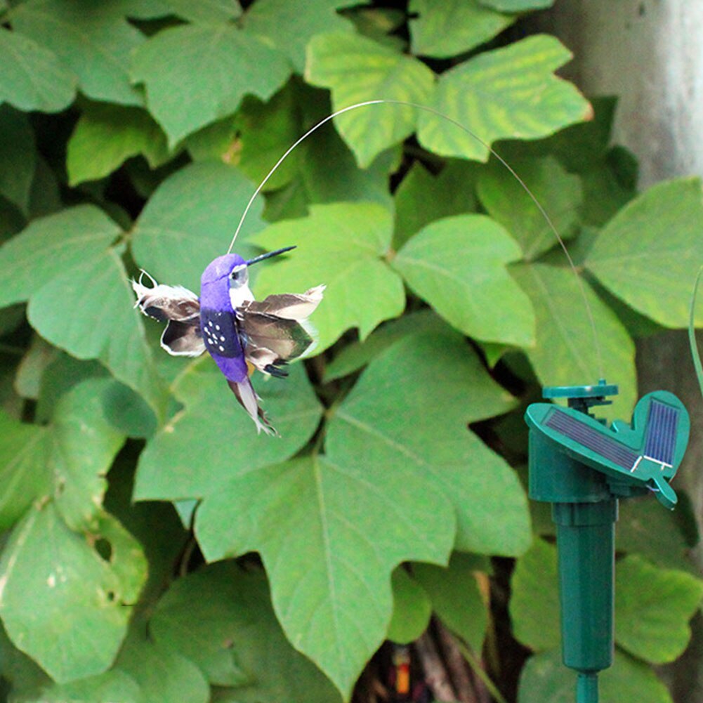 Novelty Vibration Solar Power Stimulator Butteryfly Dancing ABS Rotatable Garden Decoration