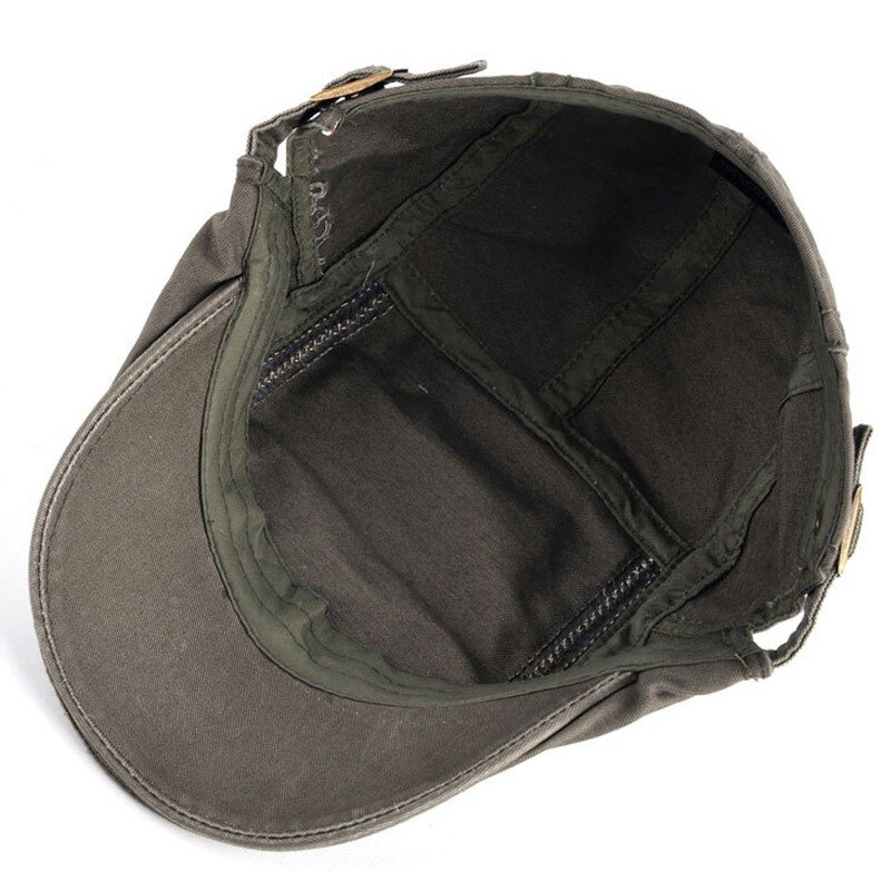 JNKET chapeau béret en coton de loisirs | Casquette à visière, casquettes plates, chapeau de soleil pour voyage en plein air, Casquette à bec de canard, Casquette, taille réglable