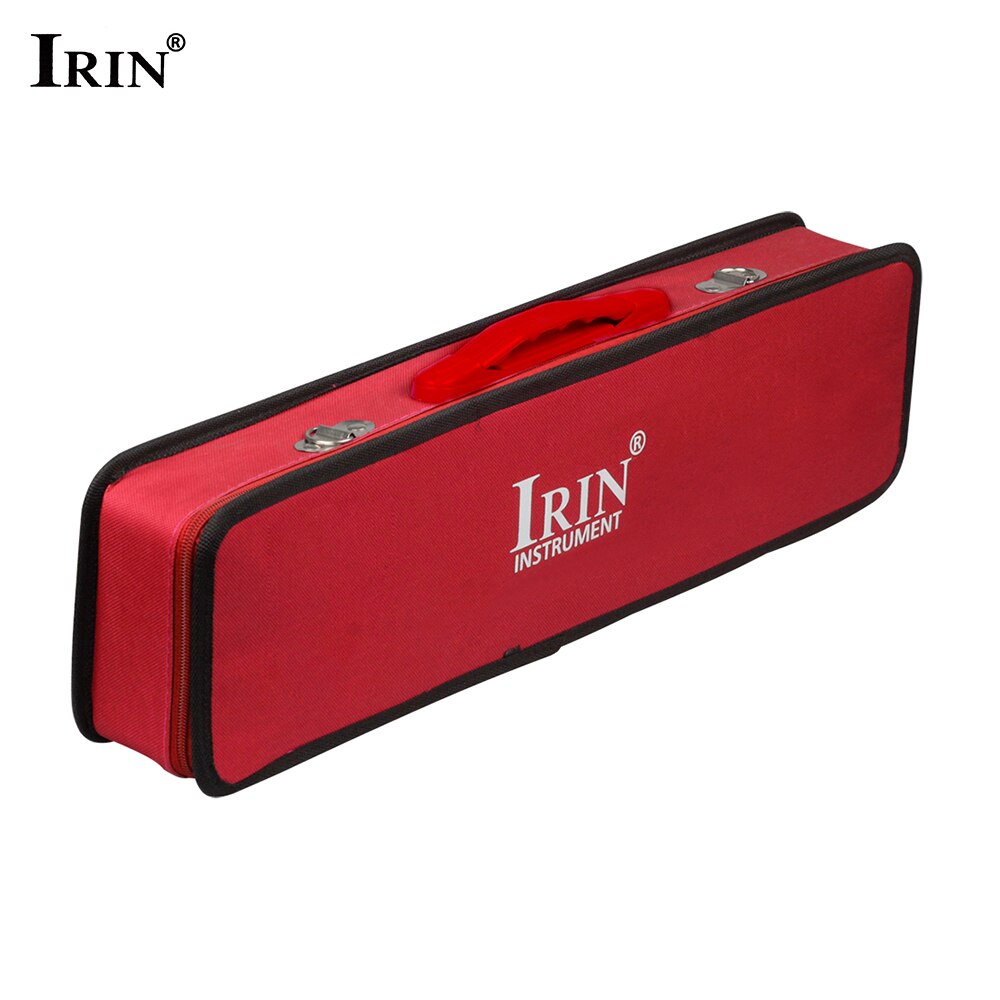 IRIN I-37R 37-Key Melodica Carrying Case Piano Style Mouth Organ Instrument Traval Bag with Shoulder Strap Handle: Red