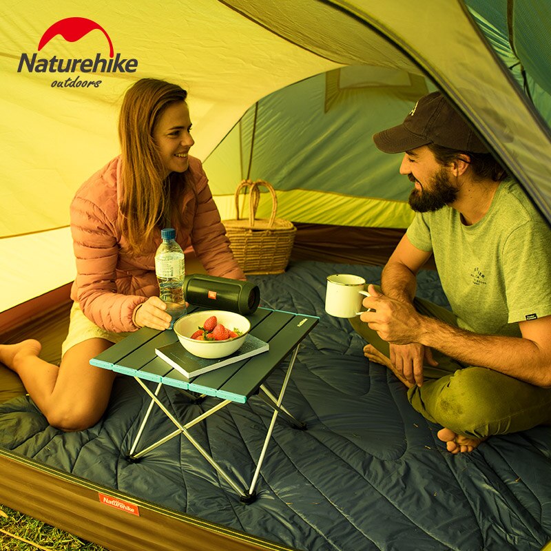 Naturehike Leichtes Kompaktes Roll Up Aluminium Tragbare Outdoor Faltbare Metall Garten Picknick Tisch Folding Camping Tisch Schreibtisch