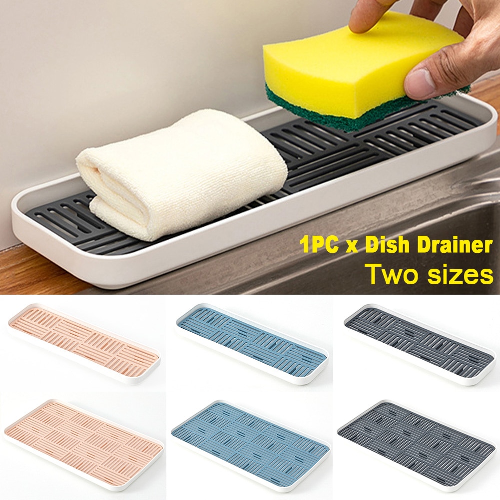 Storage Tray Kitchen Accessory Double Layers Fruit Vegetables Home Detachable Cutlery Drying Dish Drainer Cup Organizer
