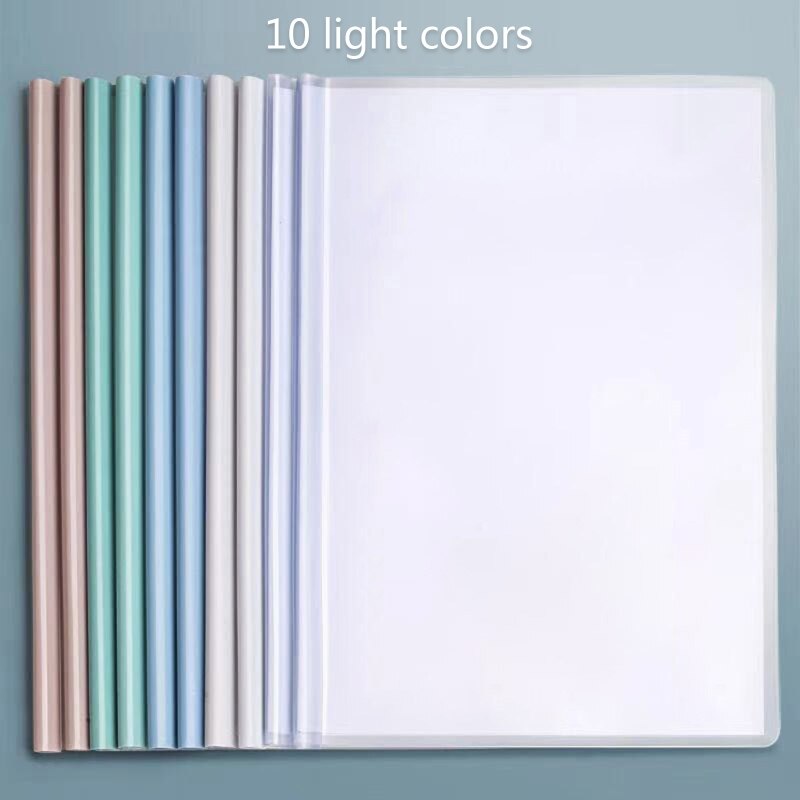 10PCS Transparent PP A4 Ordner Set Dateien Dokumente Organizer Tasche Max 80 Blätter A4 Papiere Flexible A4 Datei Veranstalter ordner