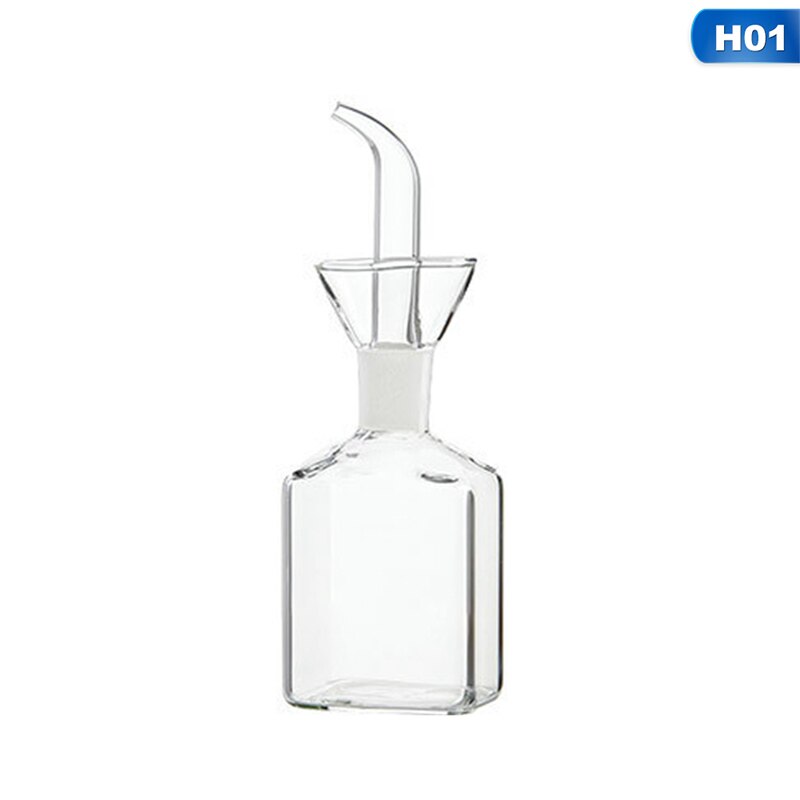 Nordic glass oil pot seasoning seasoning pot soy sauce bottle vinegar pot household kitchen supplies leak-proof oil bottle: 130ml