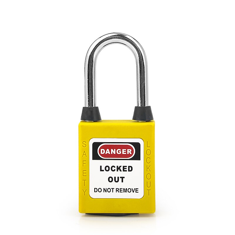 Bozzys Abs Lock Beveiliging Hangslot Techniek Lock Plastic Beugel Staal 38Mm Nylon Non Geleidende Veiligheid Hangslot Lock Out Tagout: Goud