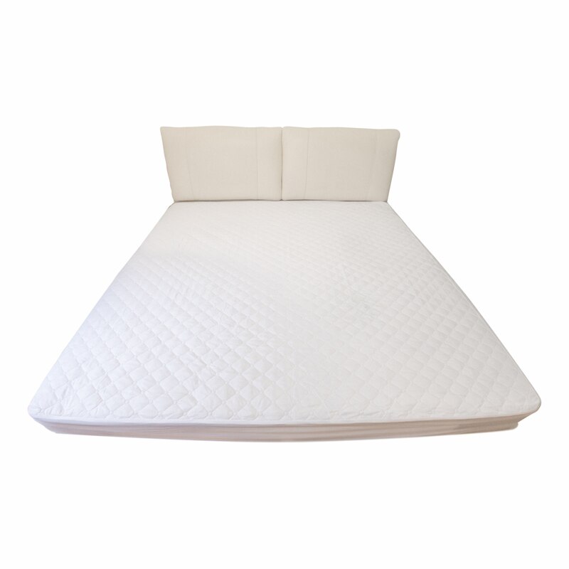 Witte Kleur Waterdichte Gewatteerde Matrashoes Queen Size Hotel Anti-Mijt Quilten Bed Protector Cover Geen Kussensloop