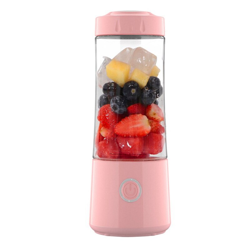 Draagbare Blender Mixer Cup Kleine Juicer Machine Vruchtensap Mixer Usb Elektrische Veiligheid Juicer Cup Keukenmachine: pink