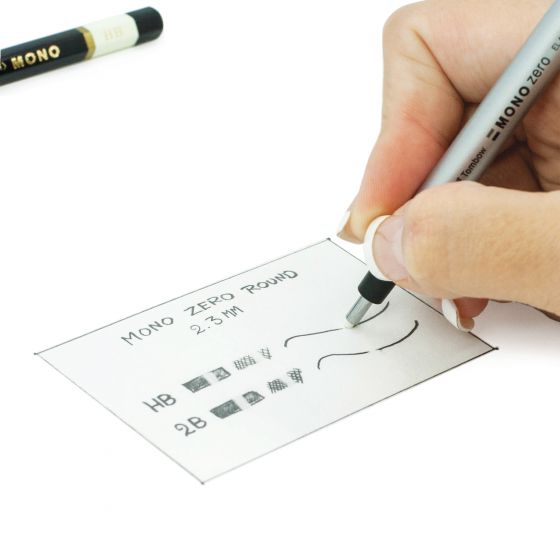 Tombow mono nul viskelæder flad / super fin gummispids pen type høj præcision blyant viskelæder til manga highlight
