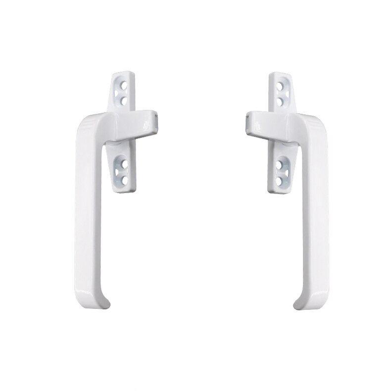 Poignée de porte/fenêtre épaisse en alliage de Zinc, 50 types, ouverture à plat droite/gauche, verrou de loquet à Point unique: right / A-white