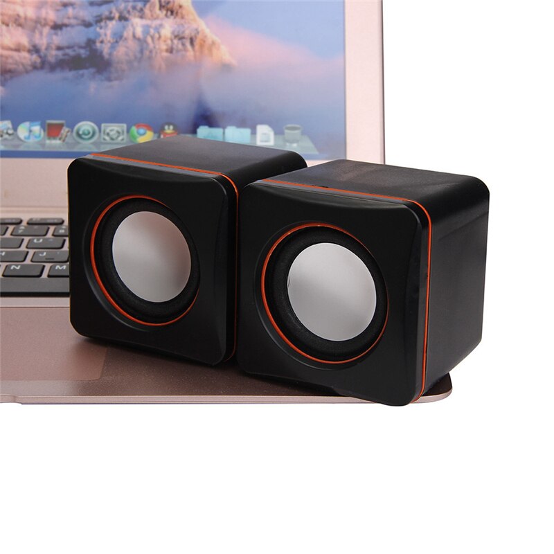 USB Mini Speaker Portable Music Player Amplifier Loudspeaker Stereo Sound Box for Computer Desktop PC Notebook