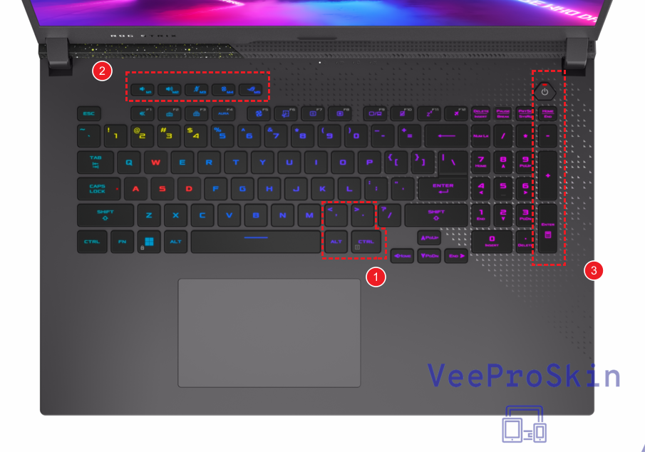 Funda de silicona para teclado de ordenador portátil ASUS ROG STRIX G17 G713RC G713RM G713RW G713R G713QM G713QC G713 G713QR G713QE G713QC G713Q