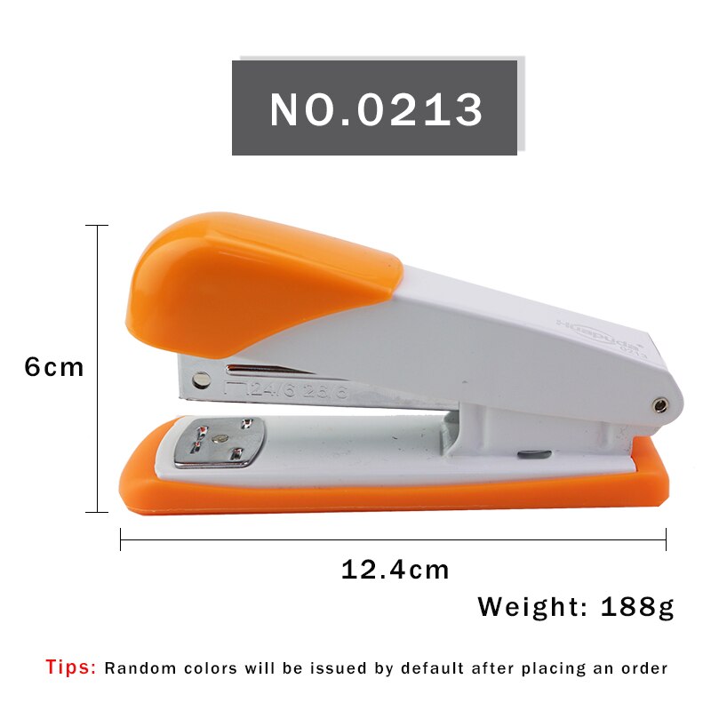 Huapuda Manual Metal Standard Stapler Hand Operated Stapler Staple Labor-saving/Effortless School/Home/Office Stapler Stationery: Any-color-0213