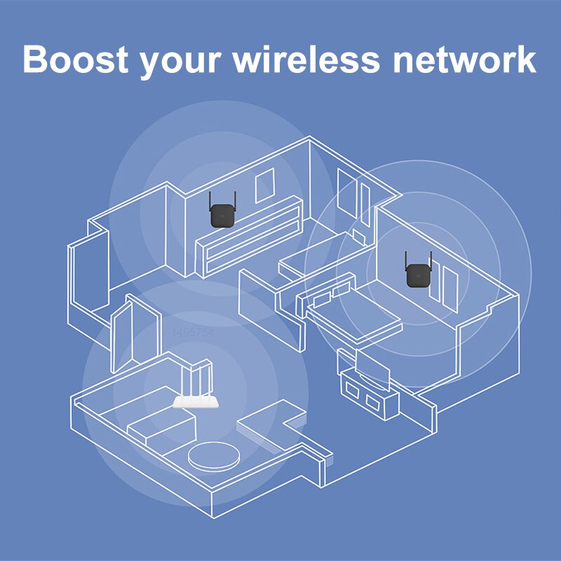 Original Xiaomi Mijia MI WiFi Repeater Pro 300M 2.4G Amplifier Network Expander Wi-Fi Range Extender Pro For Wi-Fi Router Home