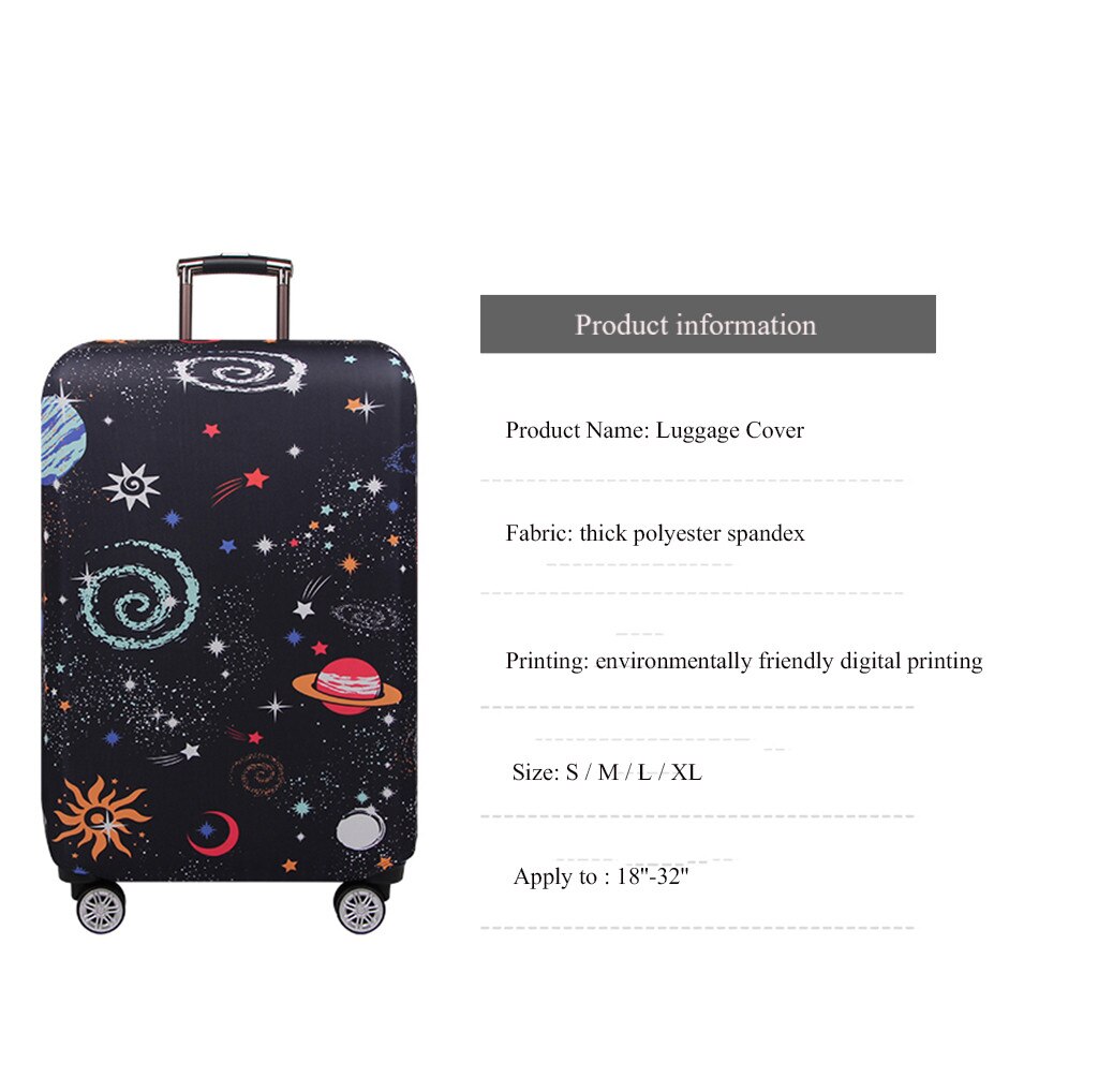 Aelicy Travel Suitcase Protective Trunk Covers Apply To 18~32 Inch Suitcase Dust Cover Stretch Trolley Case Dust Cover