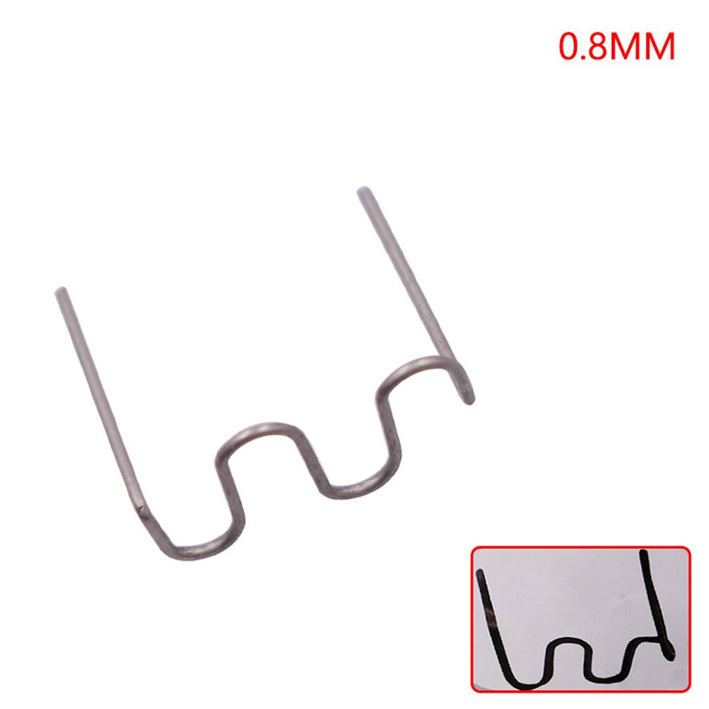 100pcs Staples Bumper Fender Weld Tool Plastic Repair Kit For Repair Bumper Cracks MUMR999: patch 1 round 0.8mm