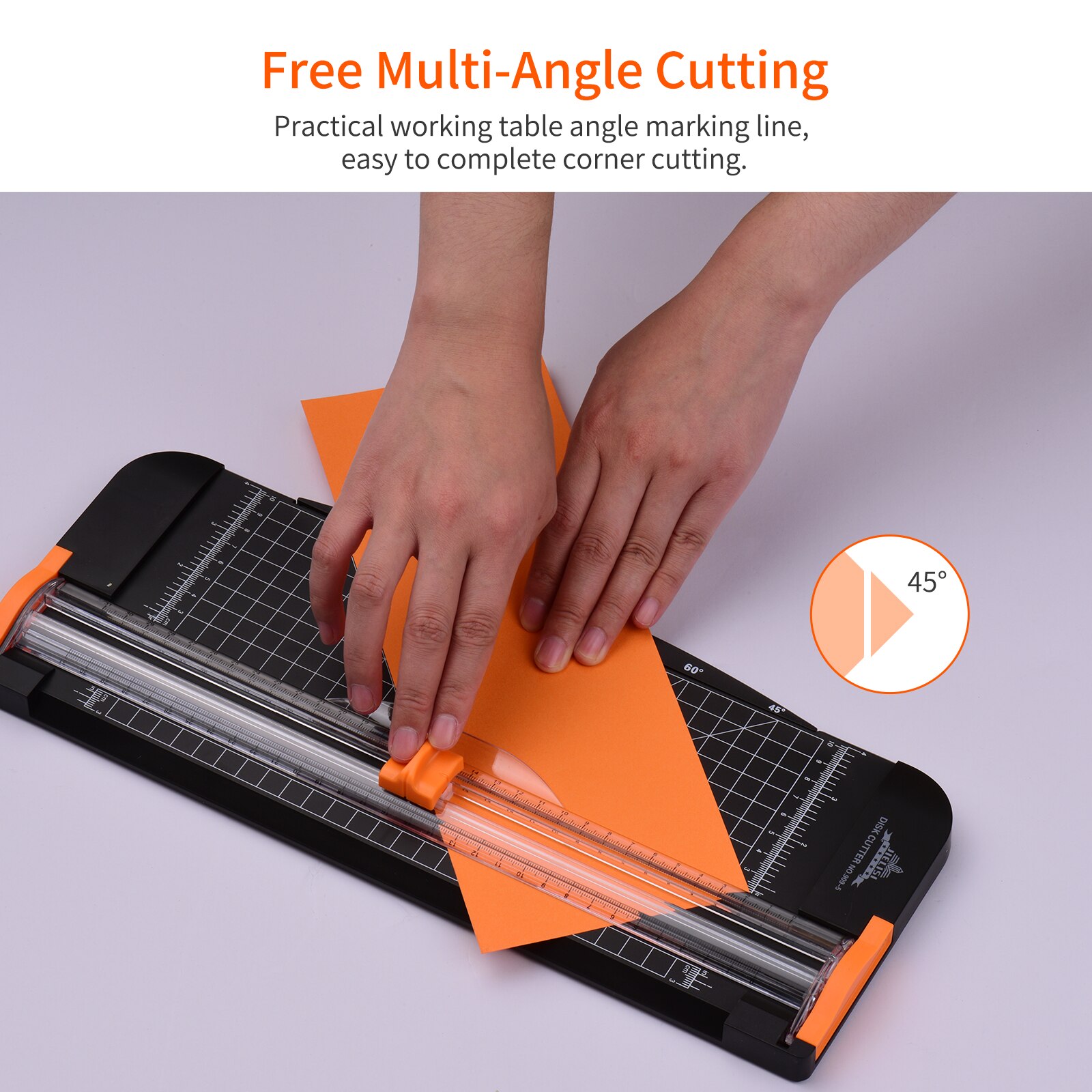 A4 Portable Paper Trimmer Paper Cutter Cutting Machine 12.2 Inch Cutting Length for Craft Paper Card Photo Laminated Paper