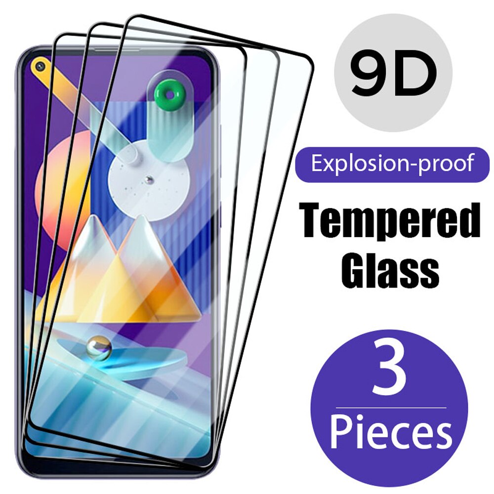 Protector de pantalla de vidrio templado, cubierta completa de 3 piezas para Realme 8 8i 7 6 Pro 5G, para realme X50 X7 XT X X50M Pro 5G Lite