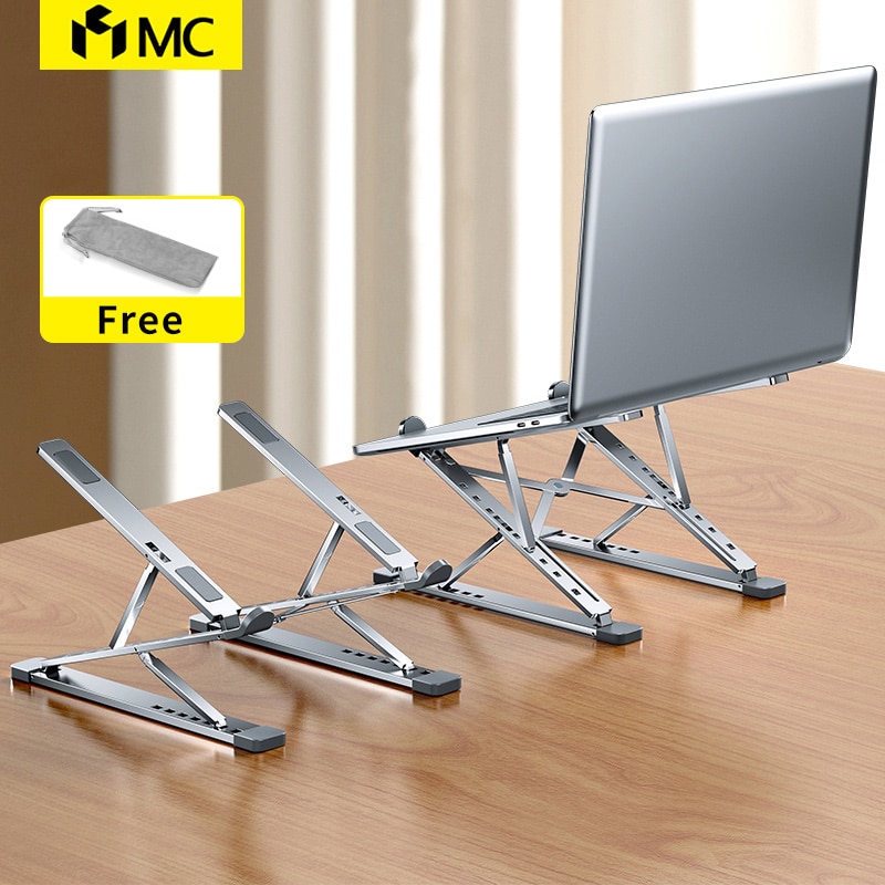 MC N8 soporte ajustable para computadora portátil de aluminio para Macbook Tablet Soporte para computadora portátil Mesa de enfriamiento Soporte plegable para computadora portátil