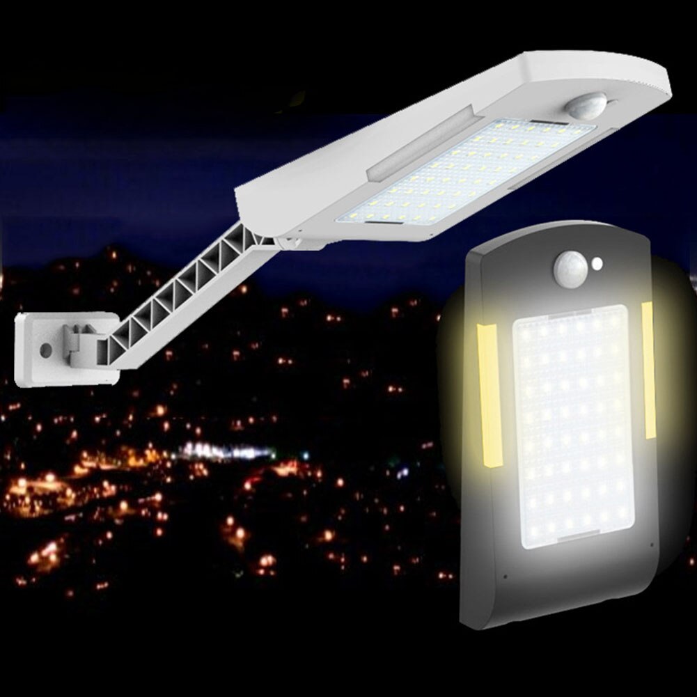 Super Bright Motion Sensor Energy Saving Garden Yard Wall Path 48 LED Street Light Solar Power Patio Security Outdoor Waterproof