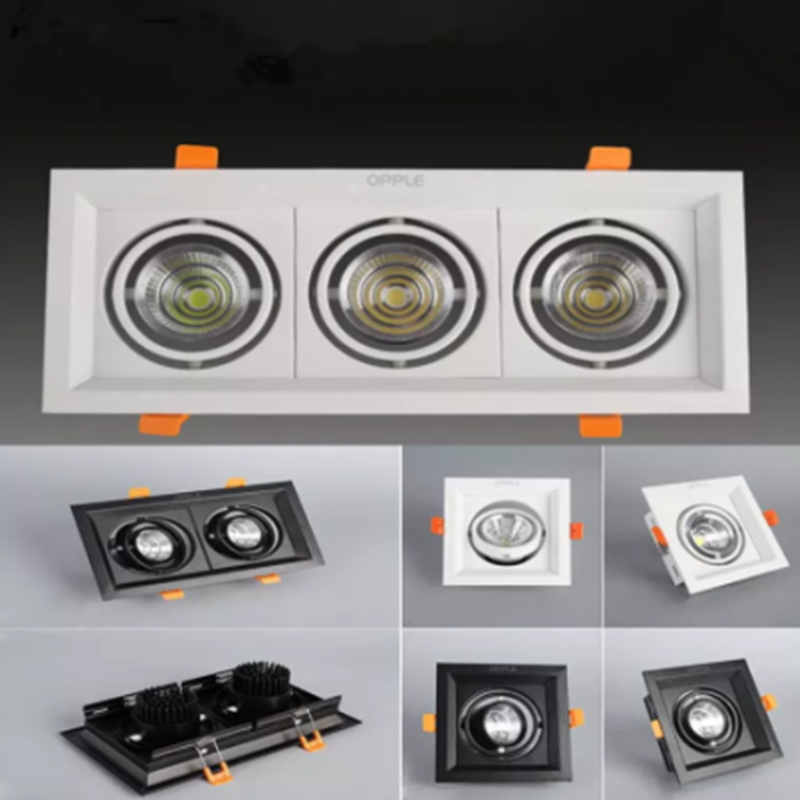 Dimbar led-downlight-lampe cob-spotlight i taket 10w 20w 30w innfelte taklamper innendørsbelysning  ac110v-220v