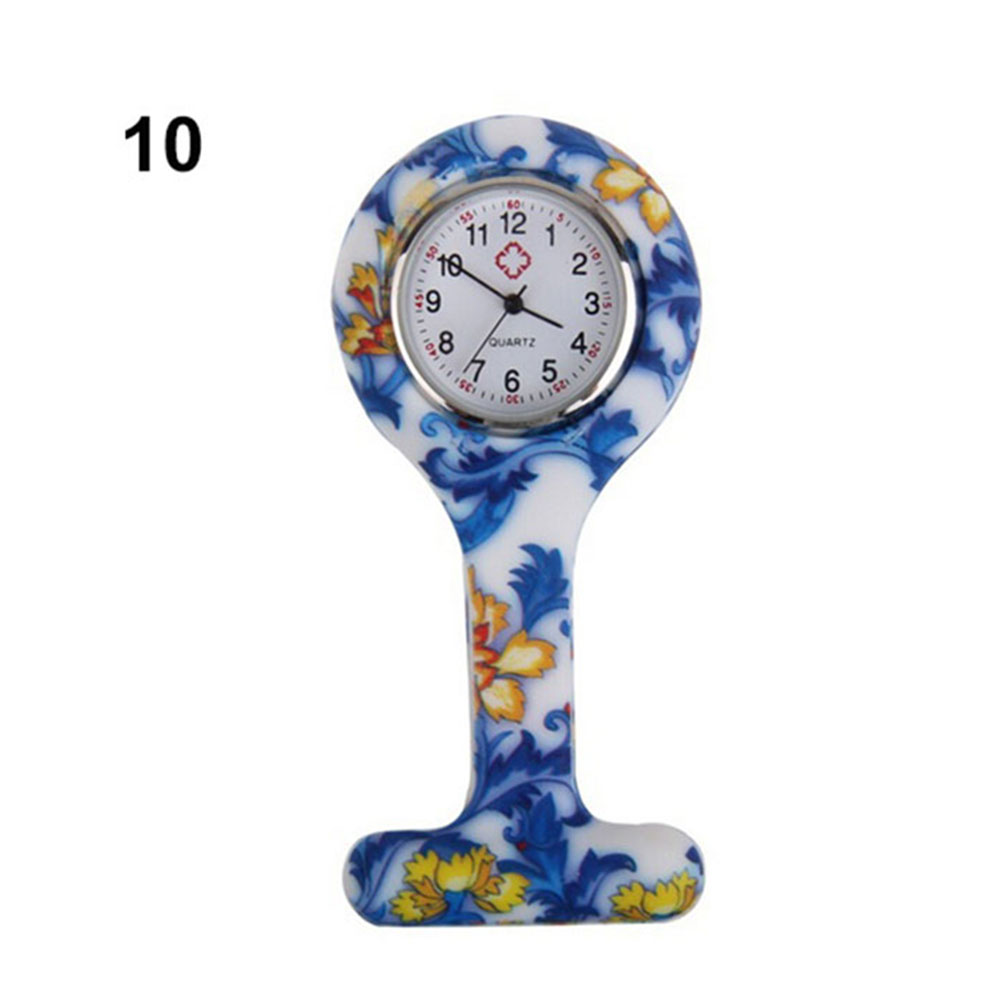 Silicone Silicone Nurses Watch Brooch Tunic Fob Pocket Stainless Dial Watches LXH: Style 10