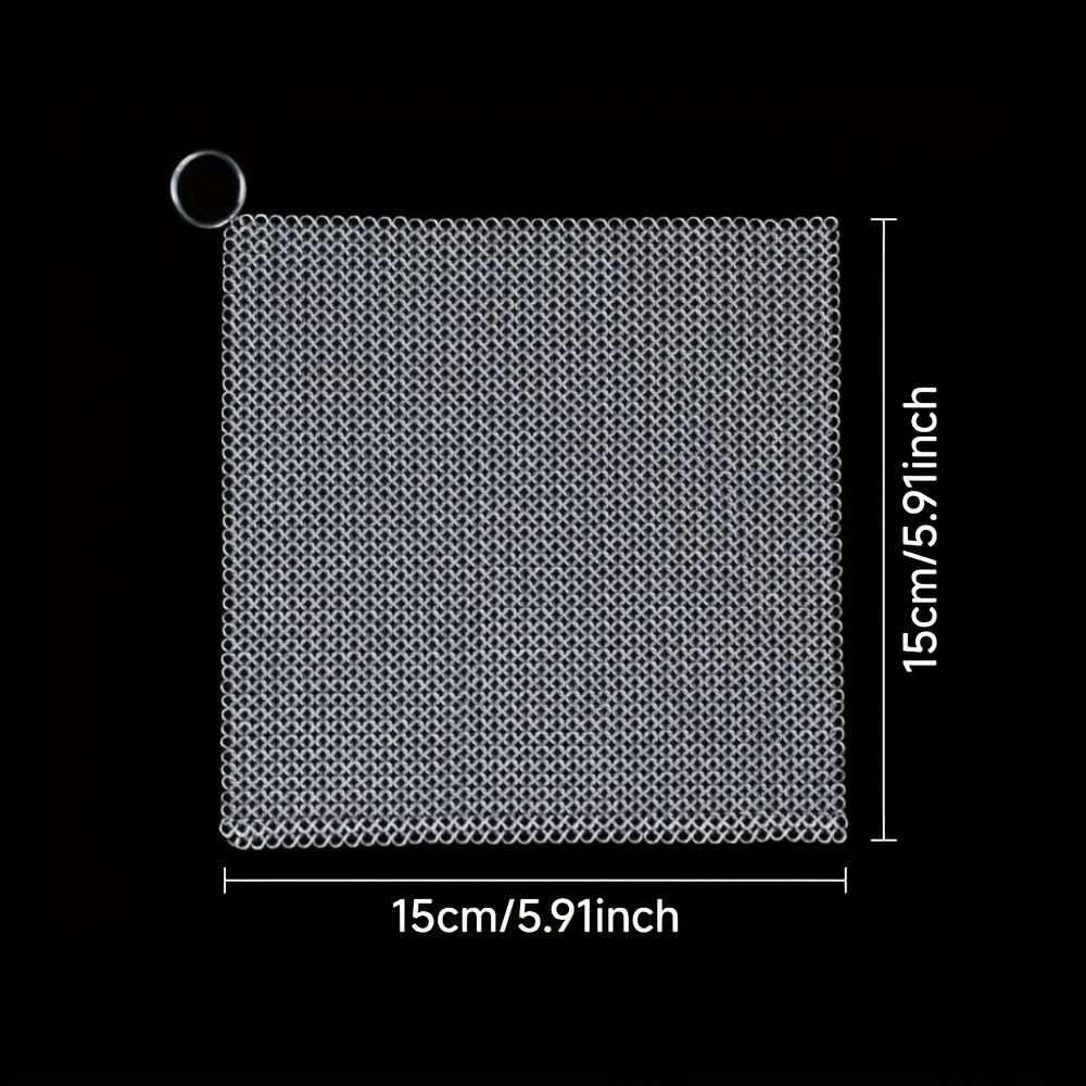 Szczotka do czyszczenia z siatki łańcuchowej ze stali nierdzewnej 316 - czyszczenie żeliwa, skrobak do wstępnie przyprawionych patelni, płytek grillowych, grilów BBQ i czyszczenia naczyń kuchennych: Default Title