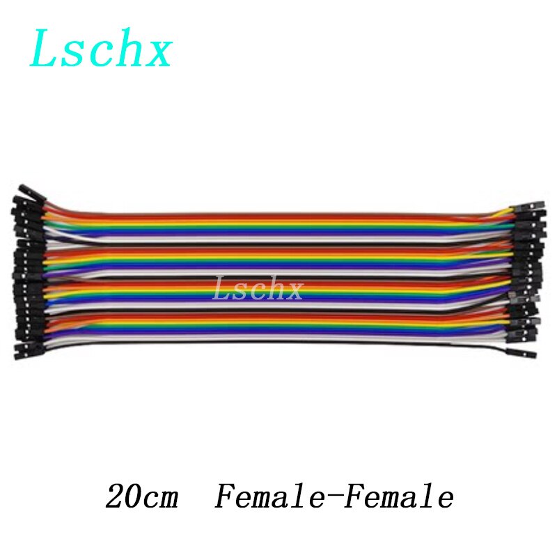 Fils de Raccordement DuPont pour Arduino, Câble de Connexion Mâle à Mâle + Femelle à Femelle et Mâle à Femelle, Kit de Bricolage, 40 Pièces: 20cm Female-Female