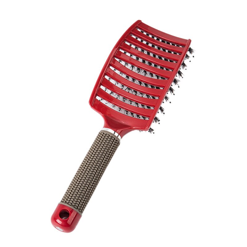 Peine para masaje del cuero cabelludo a la para mujer, cepillo de pelo húmedo rizado para desenredar, herramientas de estilo de peluquería