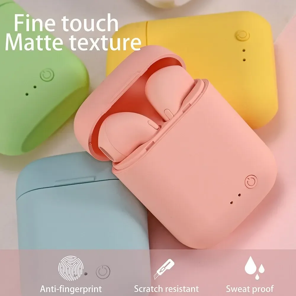 Écouteurs sans fil Bluetooth i12 TWS, oreillettes stéréo, suppression du bruit, casque d'écoute étanche pour sport et musique
