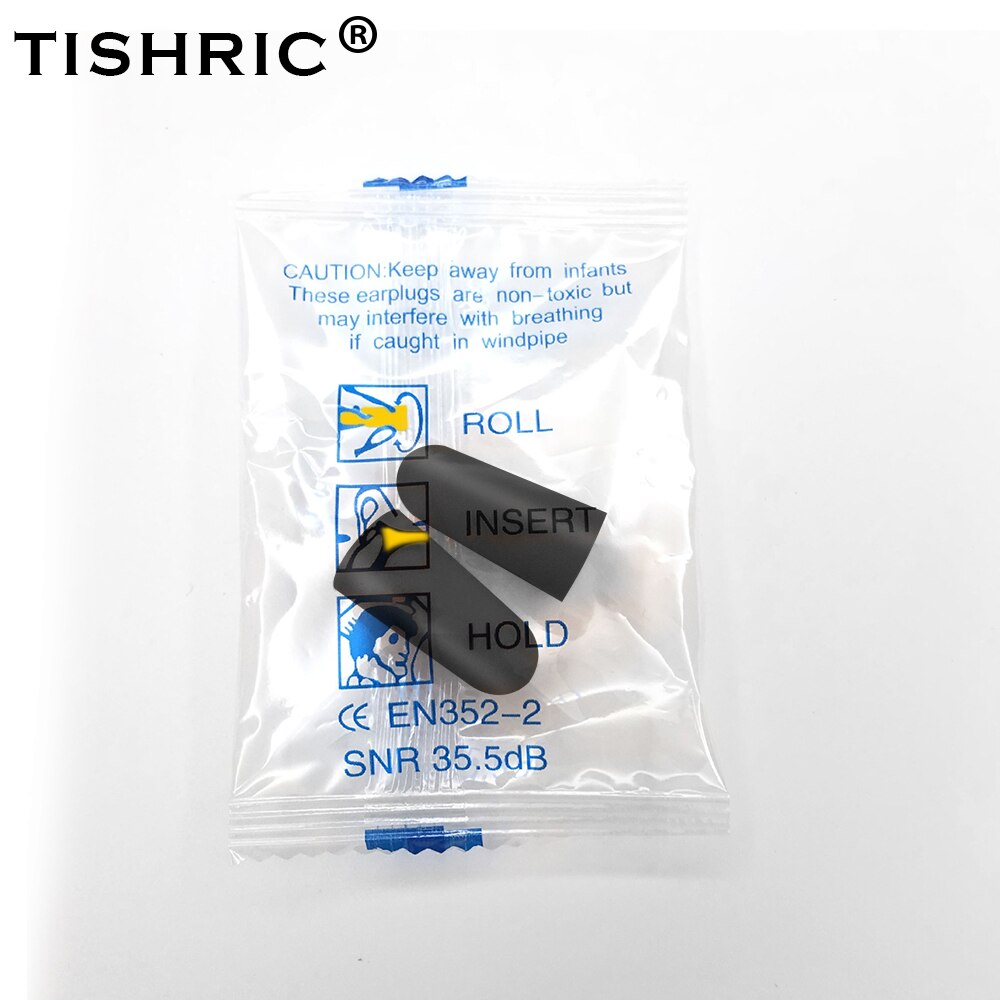 TISHRIC 100 Pairs Earplugs Sleep Noice Reduction Noise Cancelling 25dB Anti-noise Box For Travel/Sleep/Reading Ear Plugs: 100pairs Black Bag