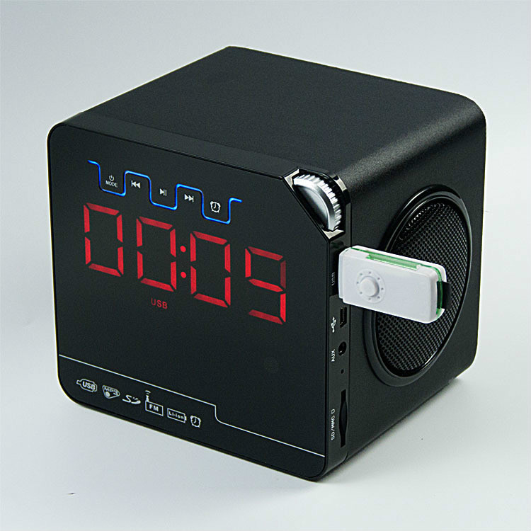 Telefon Fernbedienung Wecker Holz Bluetooth Lautsprecher Drahtlose Mp3 FM Radio Schreibtisch Uhr Heimat Büro Dekor hoch-Ende