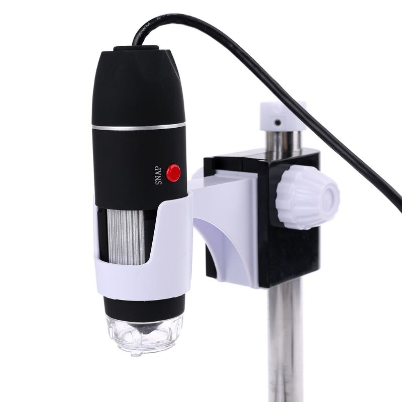 Endoscopio microscopio Digital 1600X con soporte USB 2,0, portátil de aumento