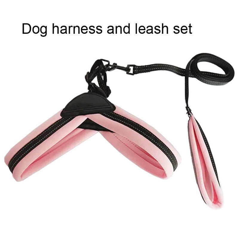 Dog Harness en Leash Set Honden Kraag Pet Vest voor Grote Middelgrote Kleine Honden kraag perro szelki dla psa coleira para cachorro