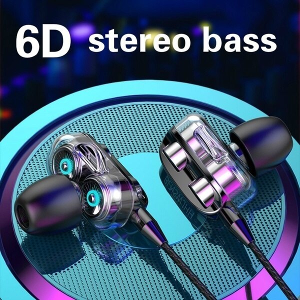 Stereo Wired Oortelefoon Voor Samsung Xiaomi Hoge Bass 6D Stereo In-Ear Oordopjes Oordopjes Sport Koptelefoon TXTB1