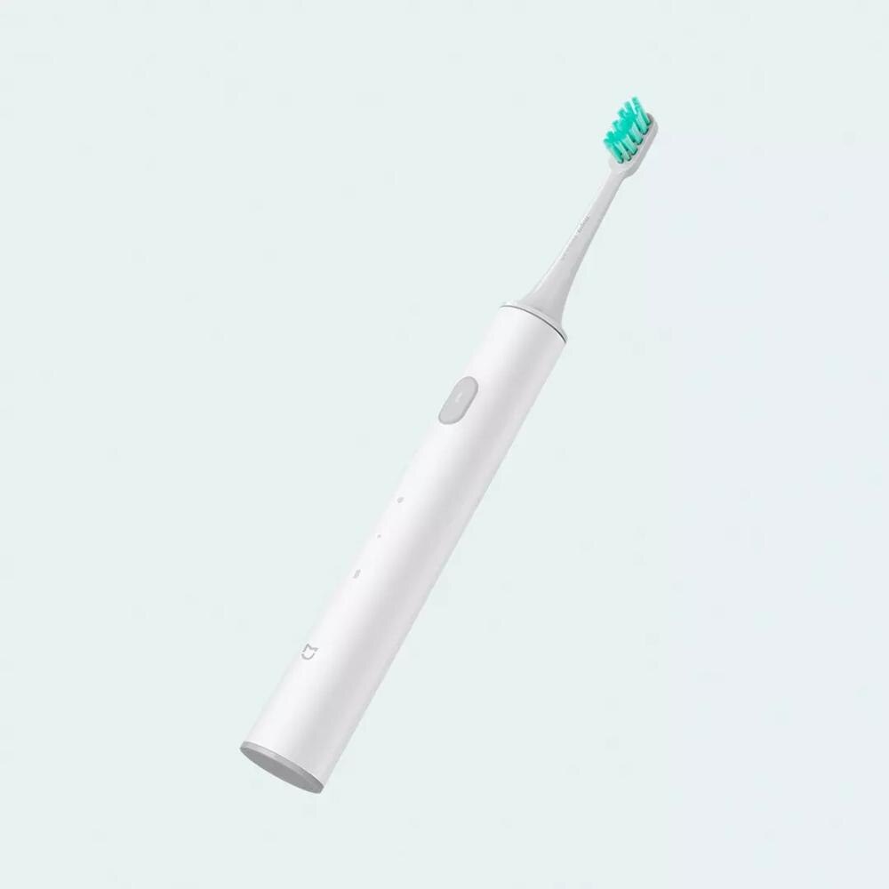 Xiaomi-cepillo de dientes eléctrico Mijia T300, cepillo de dientes eléctrico T300 con vibración de alta frecuencia, imán, batería de 25 días, color blanco