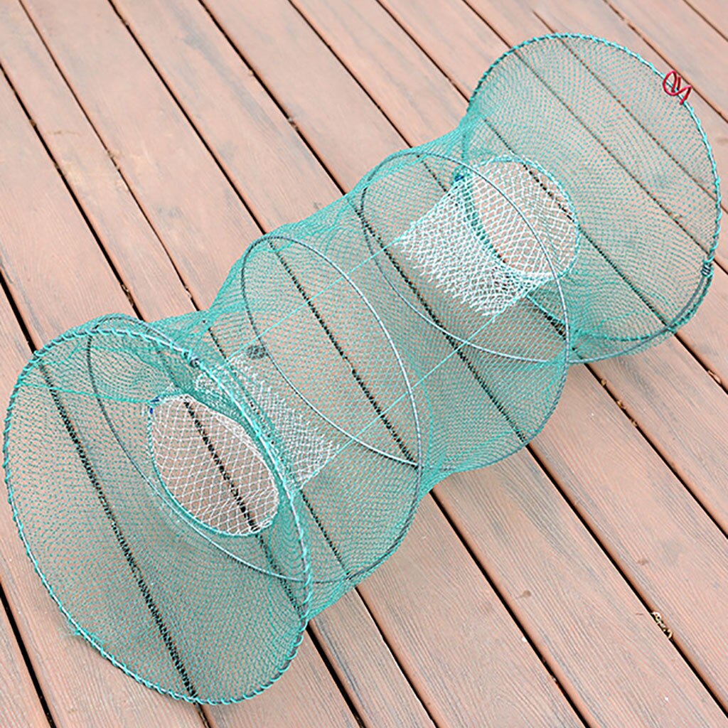 Fishing Collapsible Trap Cast Keep Net Crab Crayfish Lobster Catcher Pot Trap Fish Net Eel Prawn Shrimp Live Bait #3