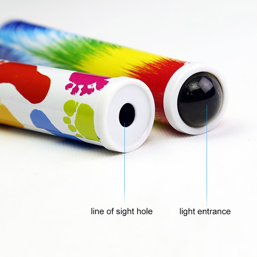 Obracanie kalejdoskopy kolorowy świat dzieci dzieci nauka o edukacji zabawki prezenty