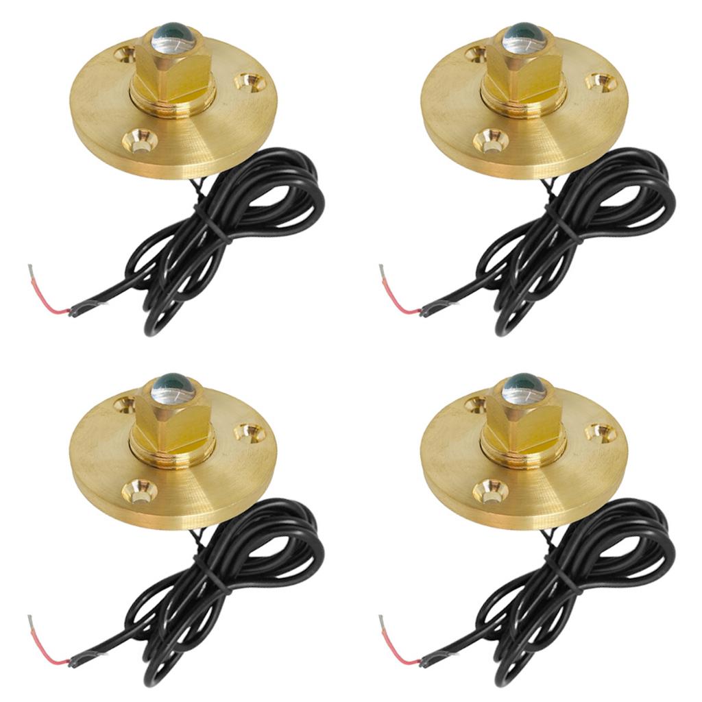 Boat Drain Plug LED Light Underwater Brass Garboard Stern Powerboat
