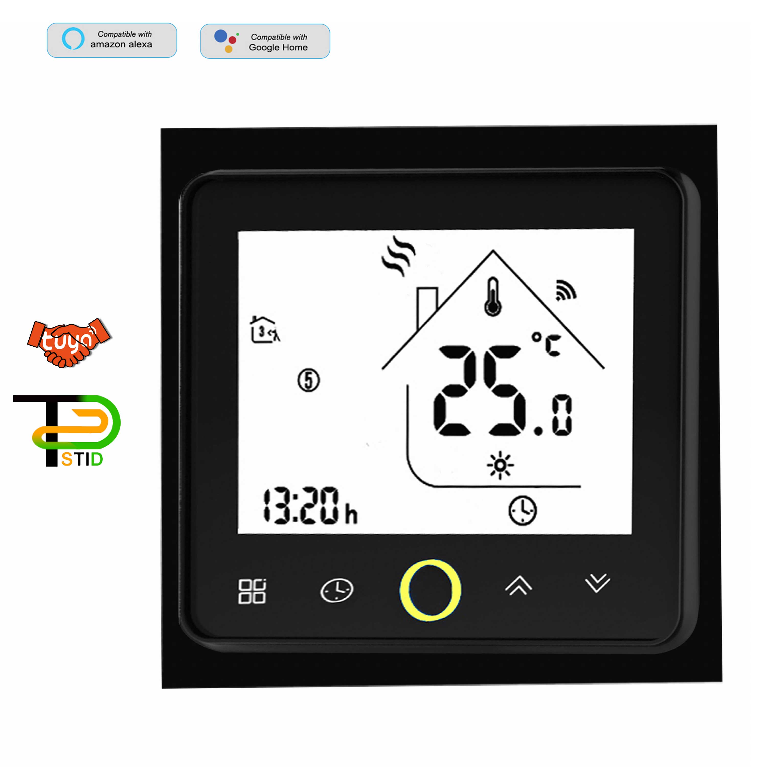 24V 220V NC/NO WIFI Smart Thermostat Temperature Controller for Water to Air Heat Exchanger