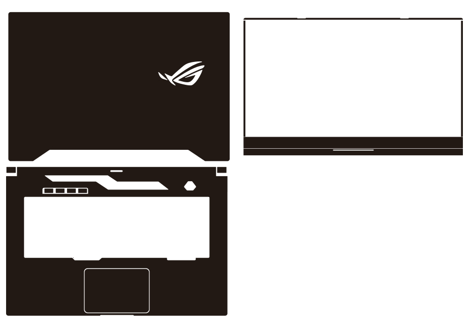 Protecteur de couverture de décalcomanies de peau d'autocollant d'ordinateur portable de fibre de carbone pour ASUS ROG Zephyrus G15 GA502 15.6"