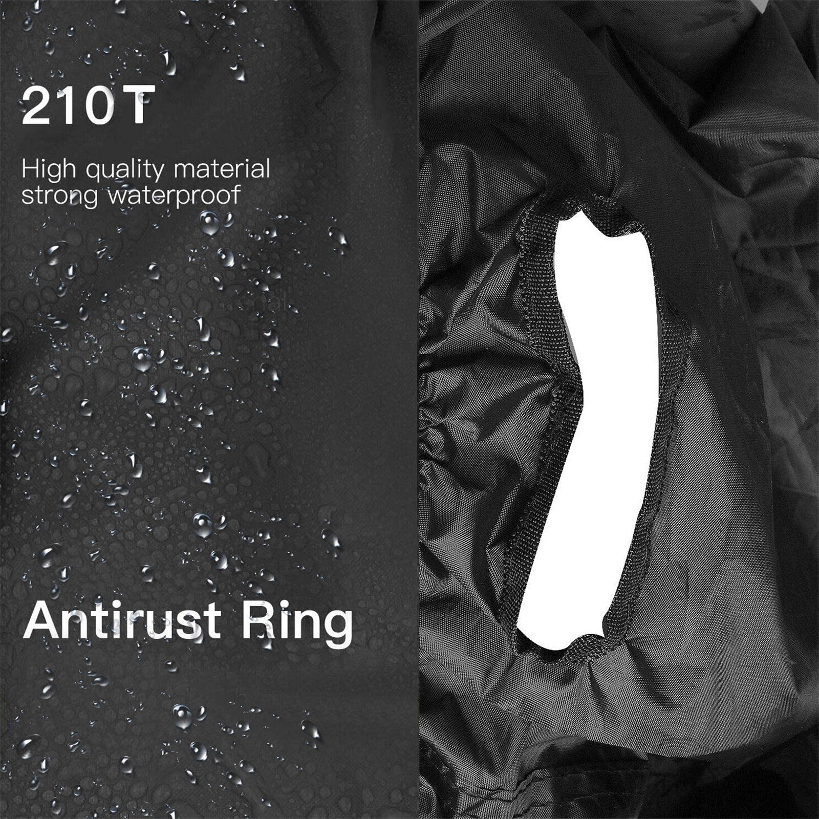 Outdoor Bicycle Winter Snow Shield Waterproof Sunshade Bike Outer Cover 210x115x75cm Electric Bicycle Motorcycle Snow Cover